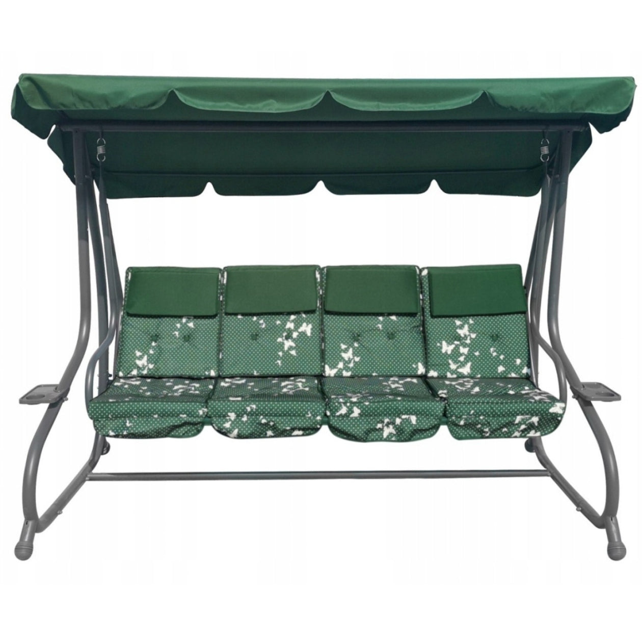4-SEATER GARDEN SWING WITH VISOR ADJUSTABLE BACKREST + XXL PILLOWS Manufacturer code DUŻA RODZINNA HUŚTAWKA OGRODOWA 4-OSOBOWA
