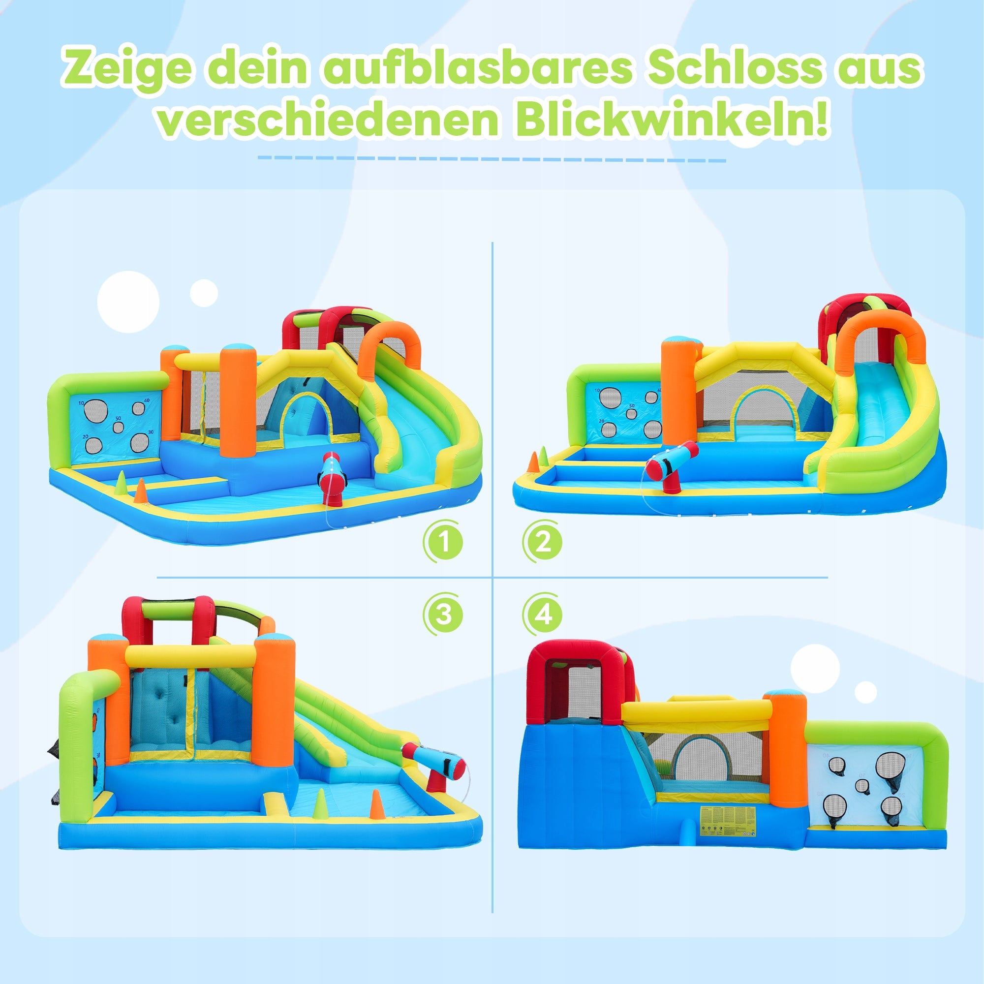 4-Season Bounce House, Water Park, Trampoline, 450W Blower EAN (GTIN) 9331194335274