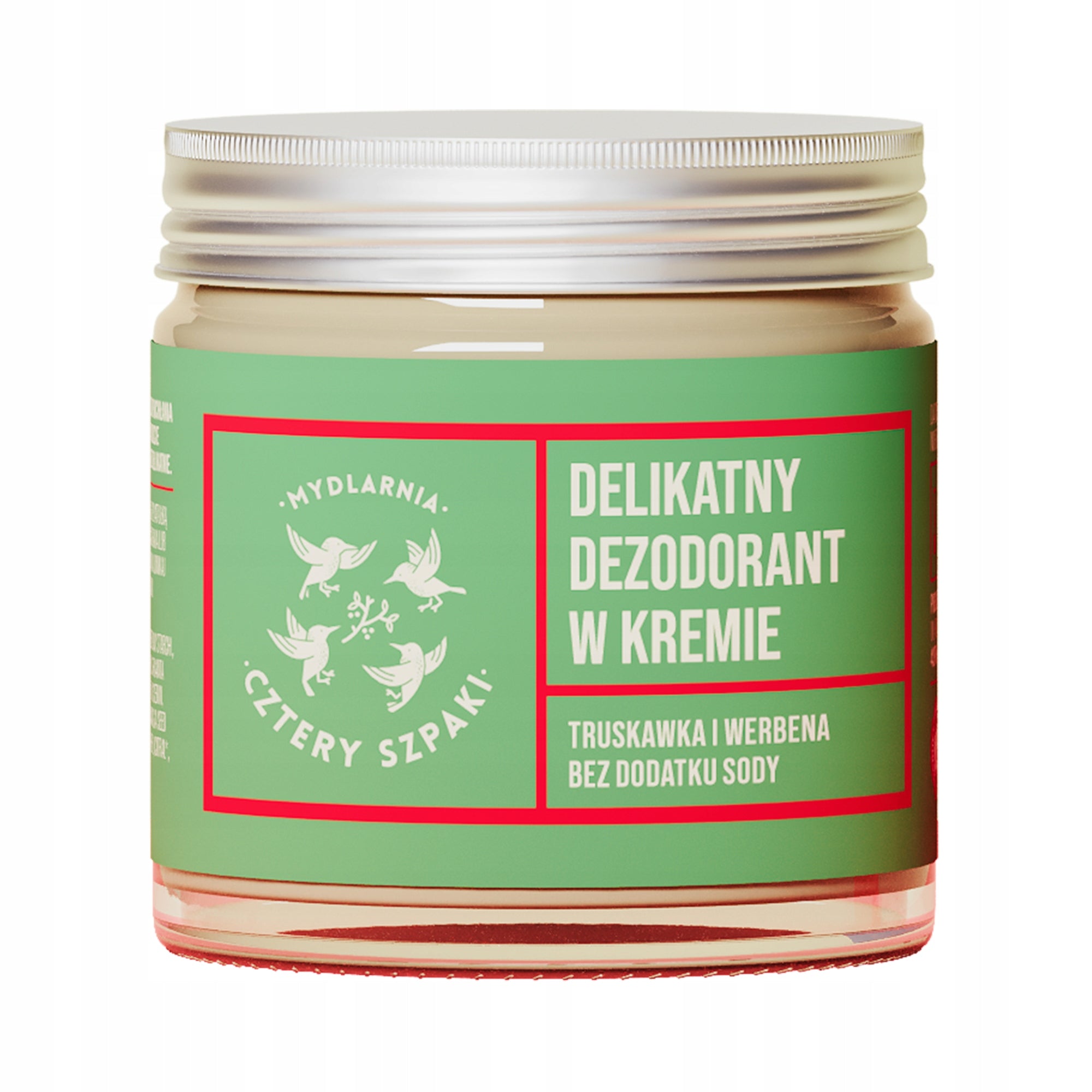 4 Starlings Natural deodorant cream Strawberry and Verbena without soda 60 ml