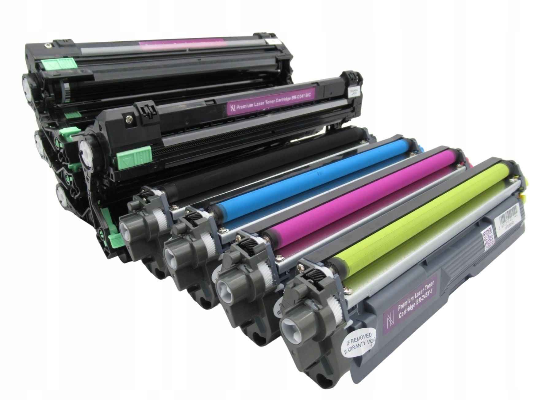 4 TONERS + 4 DRUMS for Brother MFC-9140 printer Manufacturer code DR-241CL / TN-241 / DCP-9015 / 8-PAK