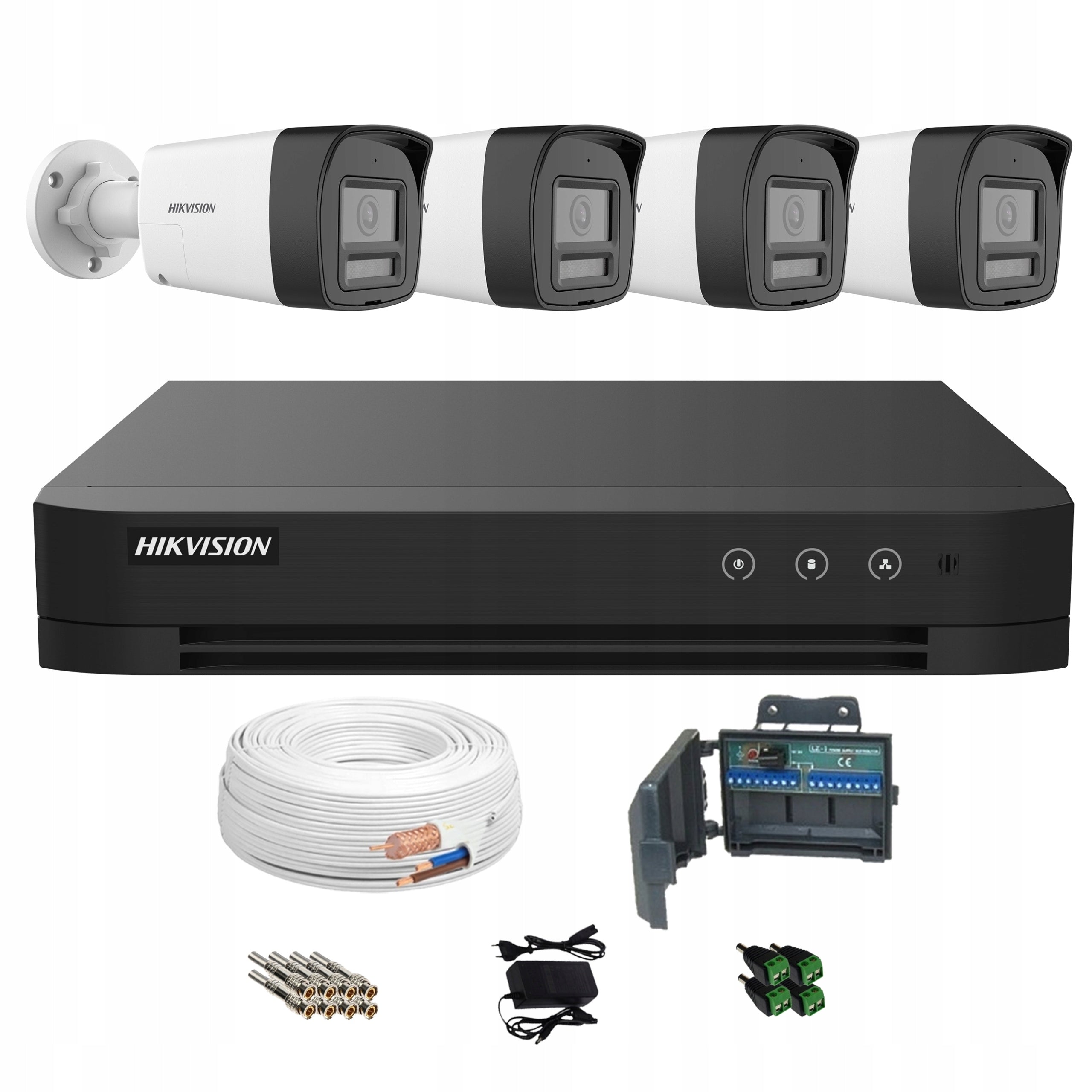 4 camera surveillance kit hikvision 4K 8Mpx color image at night UltraHD Packaging status original