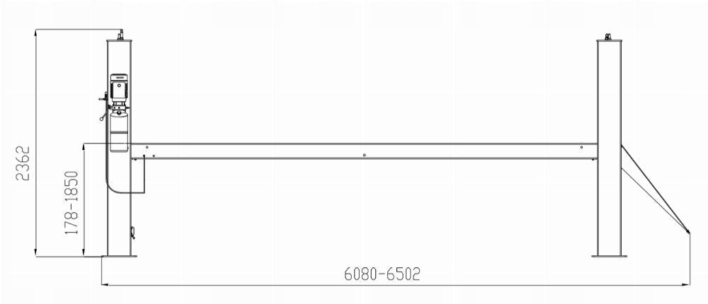 4-column flat elevator 6,4T INVENTO EL 464 Manufacturer code INVEL464