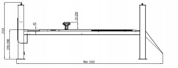 4-column workshop diagnostic lift 6,4T INVENTO EL 464WA Brand Invento