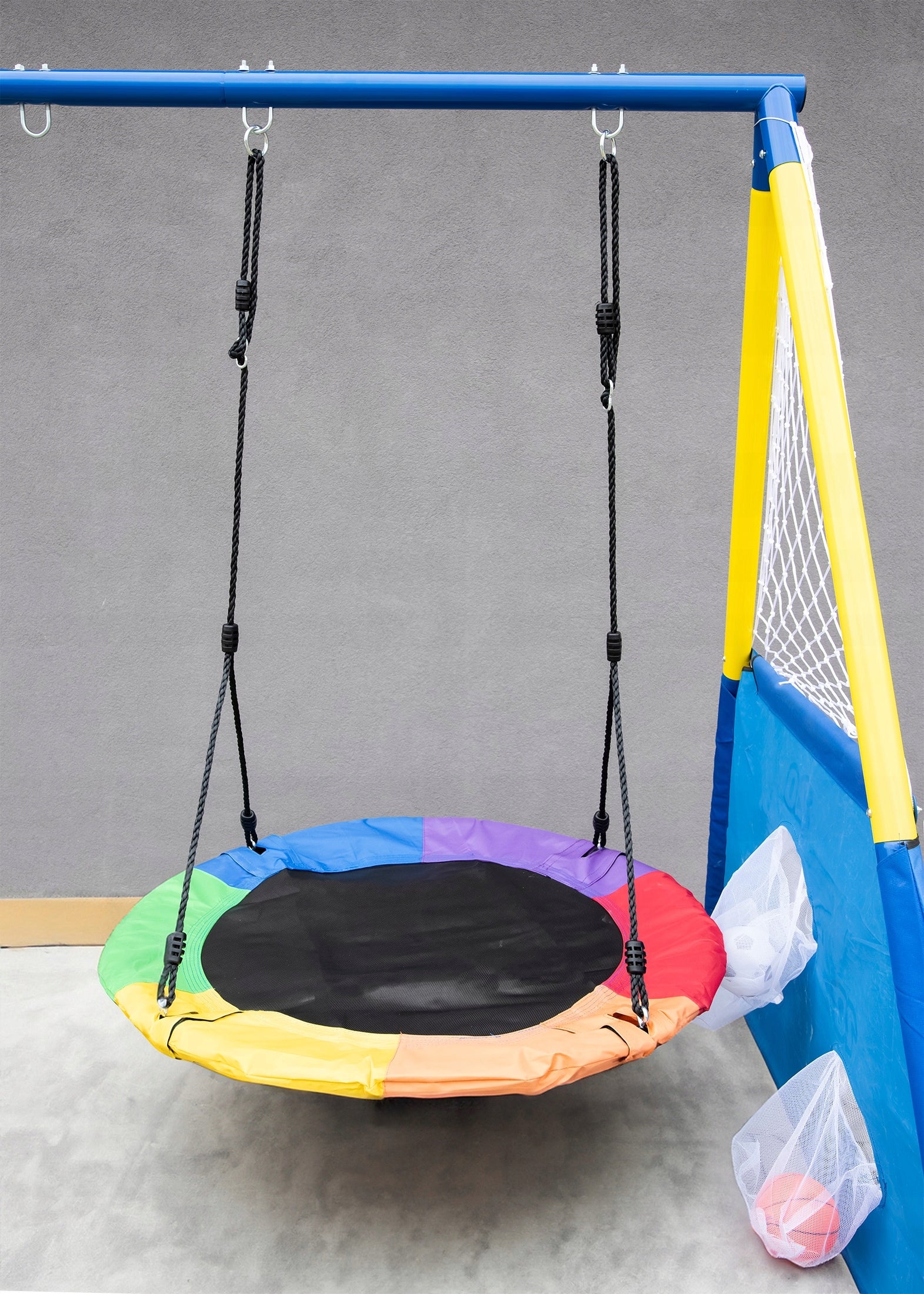 4 in 1 Double GARDEN SWING for Kids WITH FRAME stork nest Kid's age 3+ years