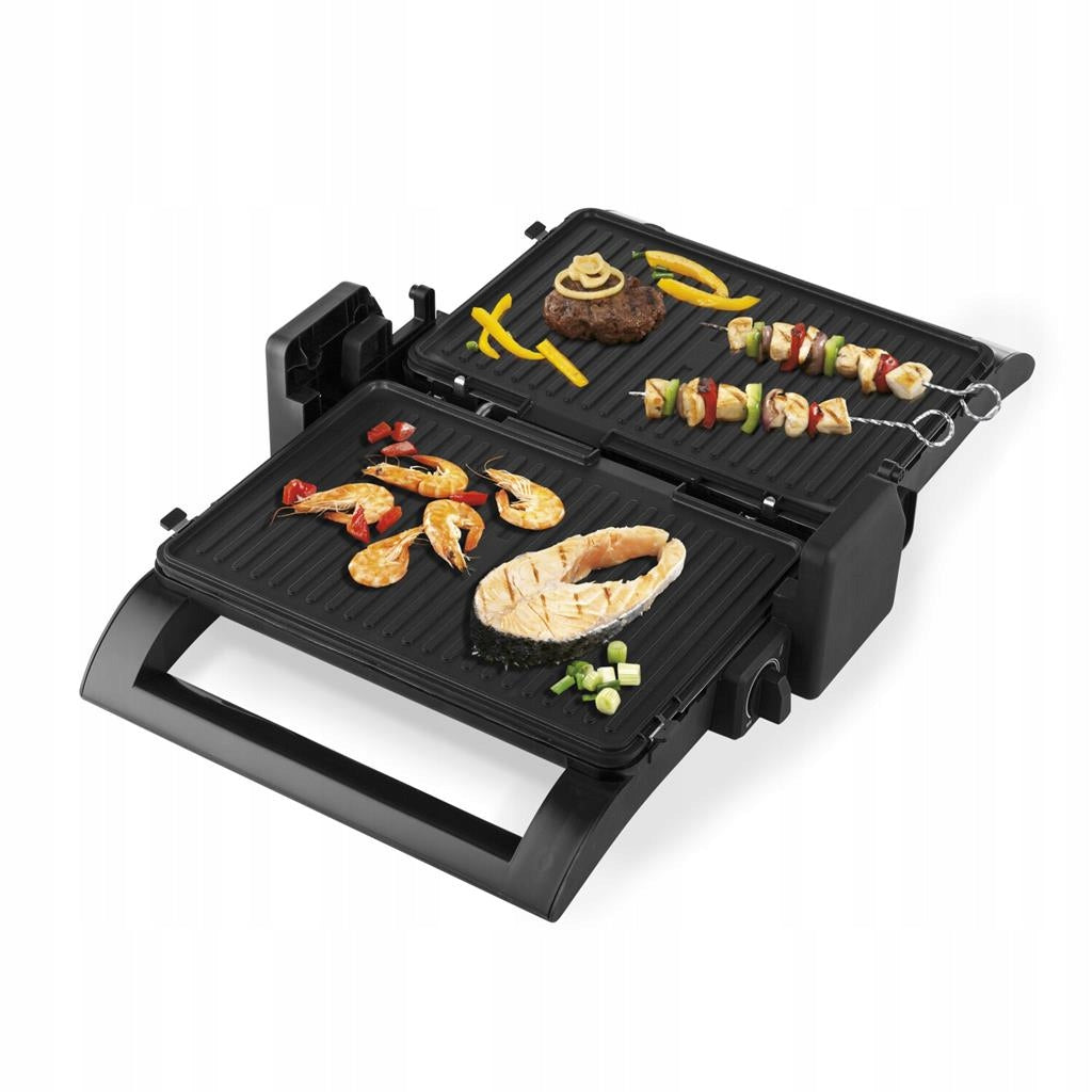 4-in-1 Electric Grill with Removable Plates for Sandwich Preparation, Model 112536