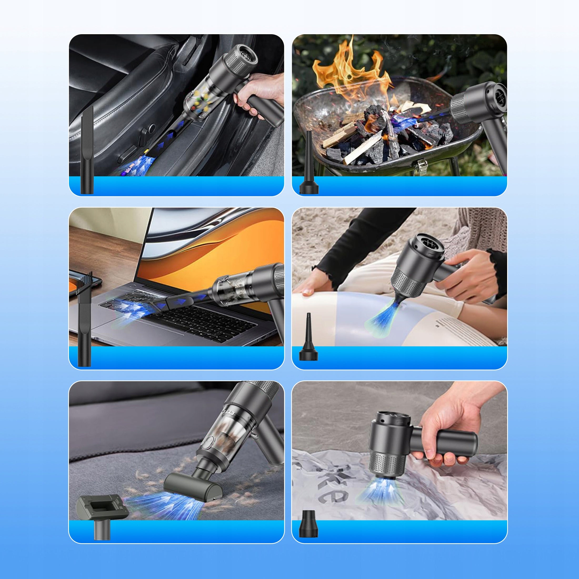 4 in 1 Multi Function Handheld Car Vacuum Cleaner for Car Home Office Brand Magtalent