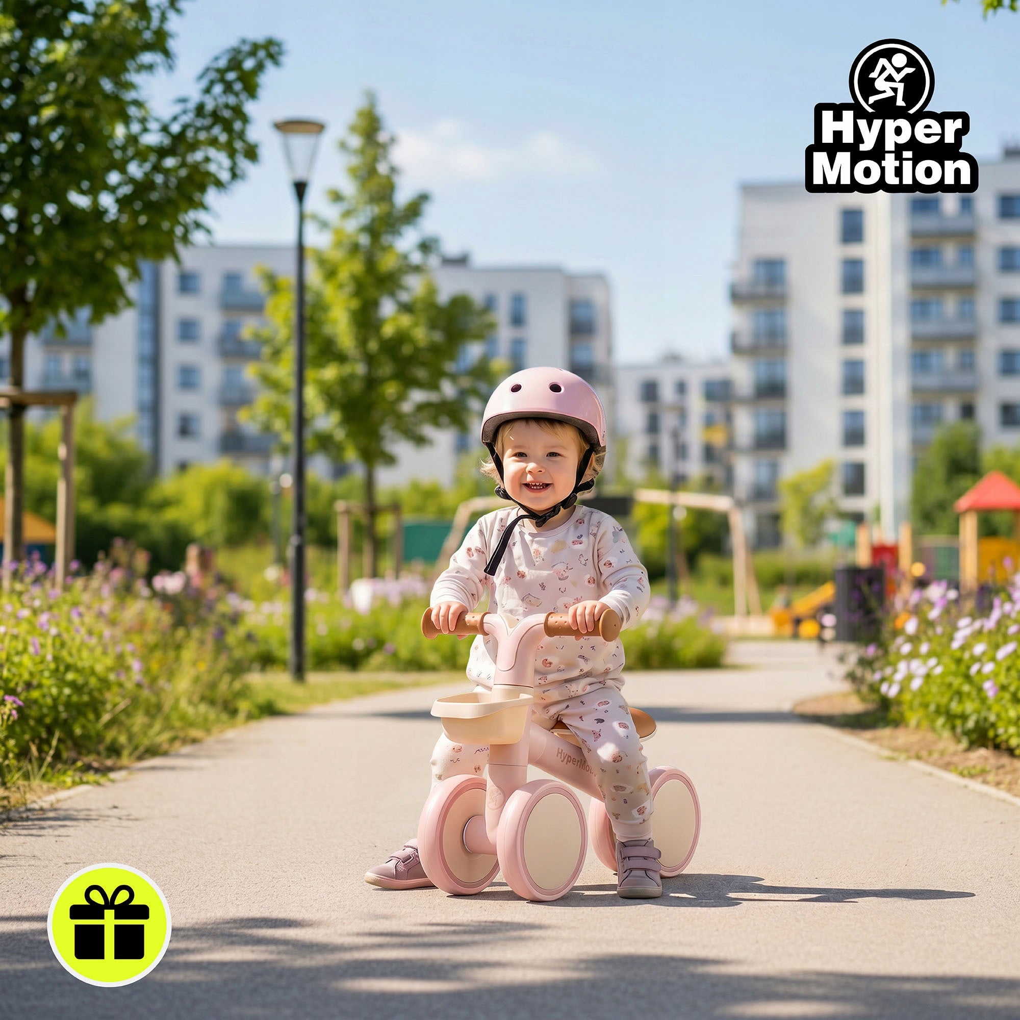 4-wheel balance bike TOBI MINI HYP HyperMotion pink with basket Manufacturer code TOBI MINI HYP PINK