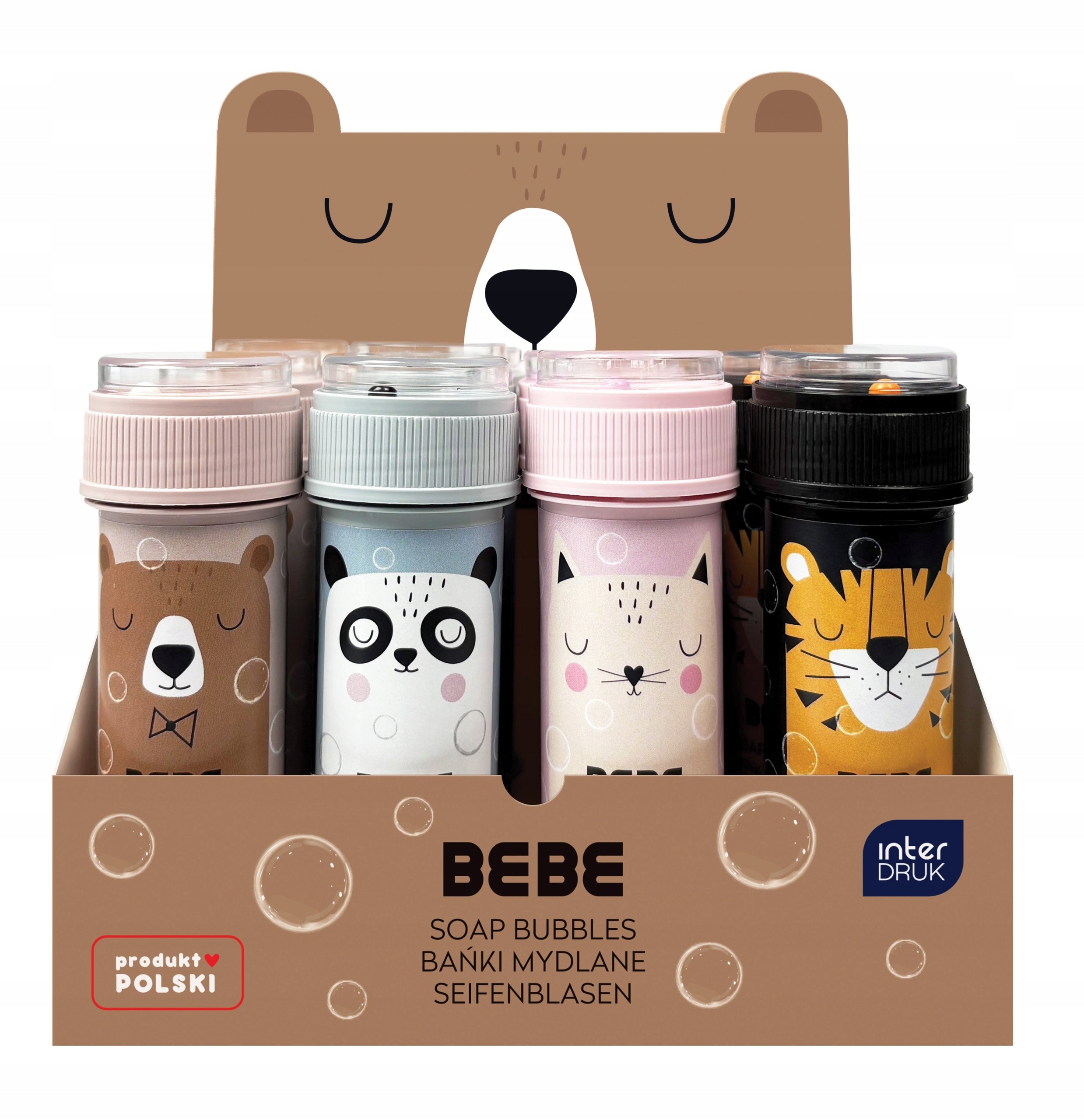 4 x BEBE SOAP BUBBLE ANIMALS 60 ml for children 4478 Manufacturer code 4478