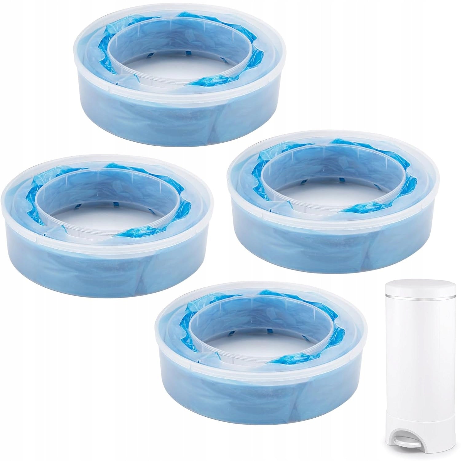 4 x For ANGELCARE LitterLocker Cartridges Diaper Basket Bags