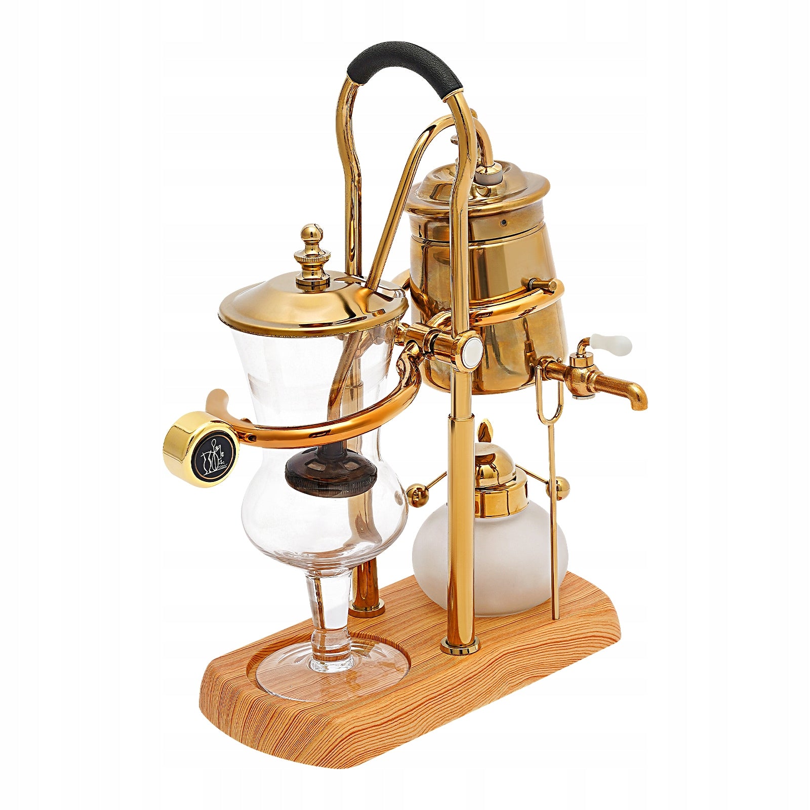 400ML/13.53OZ BALANCED SIPHON COFFEE POT VINTAGE CLASSIC GOLD