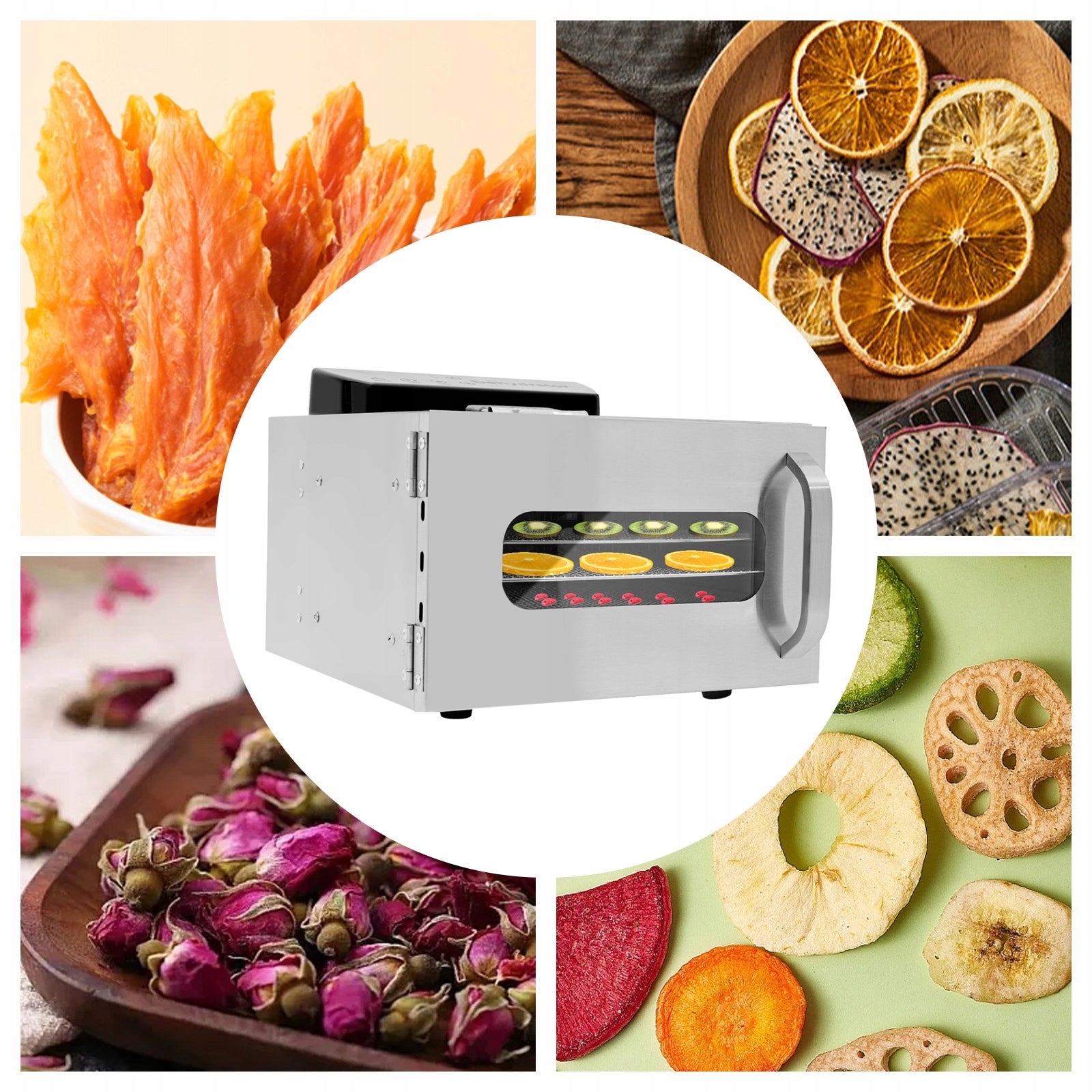 400W 6-Tier 220V Electric Food Drying Machine for Home Fruit Dehydration Brand no brand