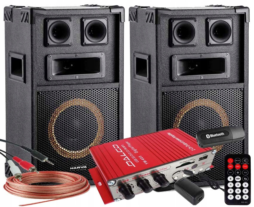 400W BLUETOOTH SPEAKER SPEAKERS USB SD AUX AMPLIFIER