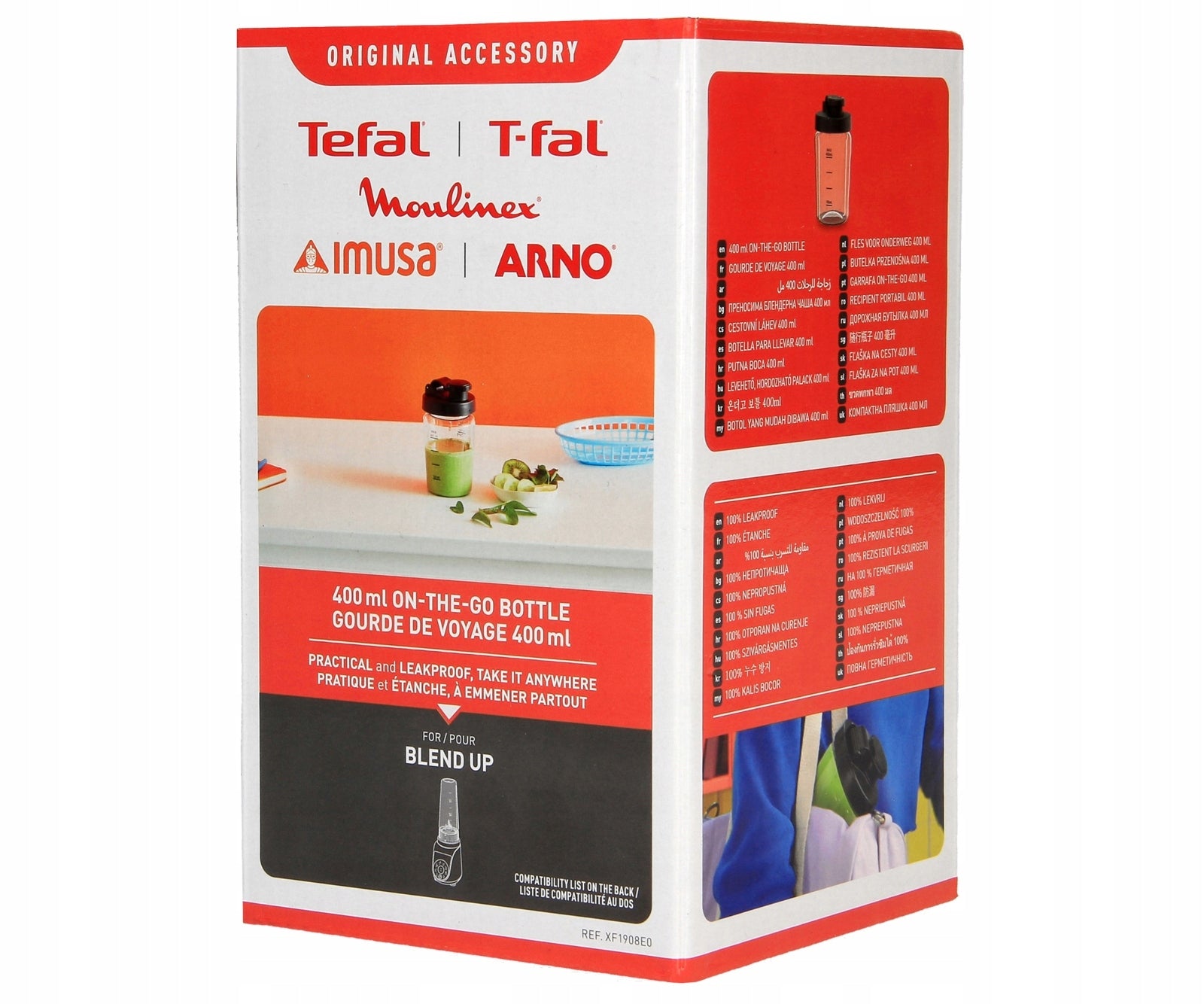 400ml bottle for TEFAL On-the Go blender | BL19H4 BL190A BL19JE Manufacturer code XF1908E0