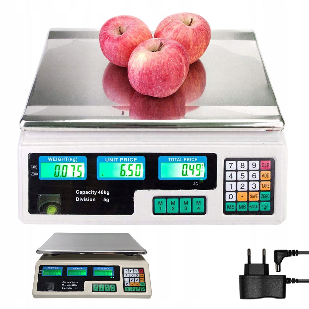 40KG ELECTRONIC SCALE FOR RESTAURANT CAFE SHOP MARKET