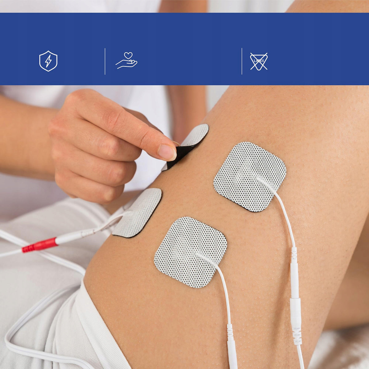 40X TENS EMS GEL ELECTRODES FOR OVERLAY ELECTROSTIMULATION 40 pcs Brand no brand