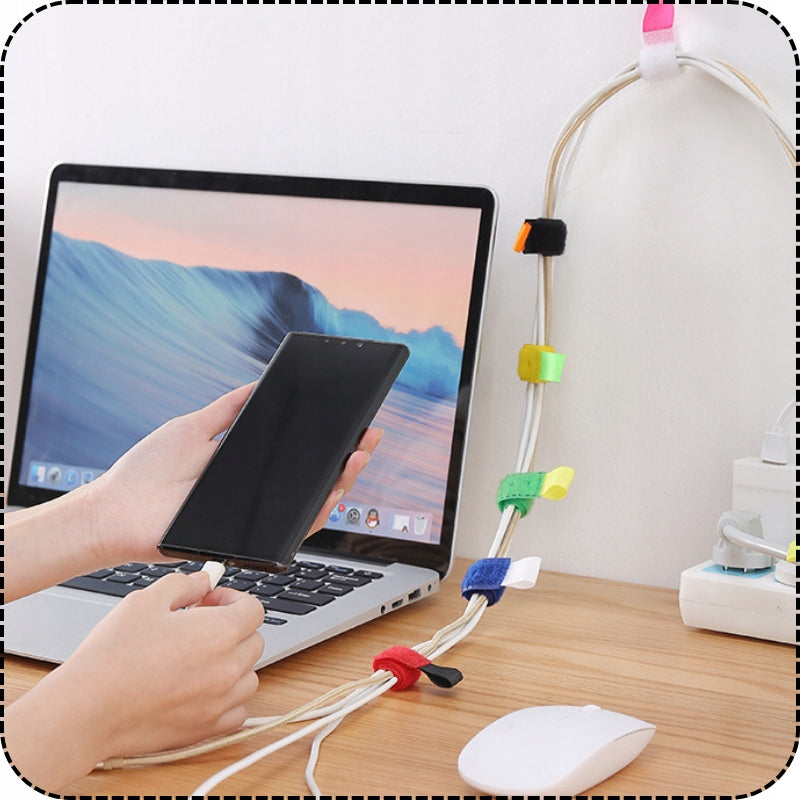 40X VELCRO BAND FOR FASTENING CABLE WIRES - COLORFUL SET EAN (GTIN) 5905567754630