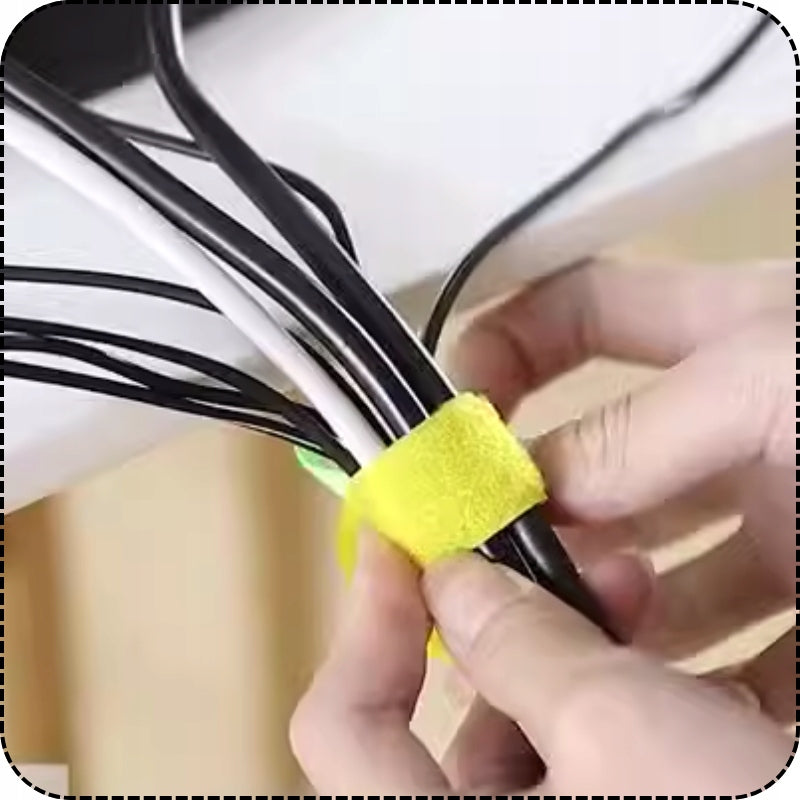 40X VELCRO BAND FOR FASTENING CABLE WIRES - COLORFUL SET Product weight with unit packaging 0.0224 kg