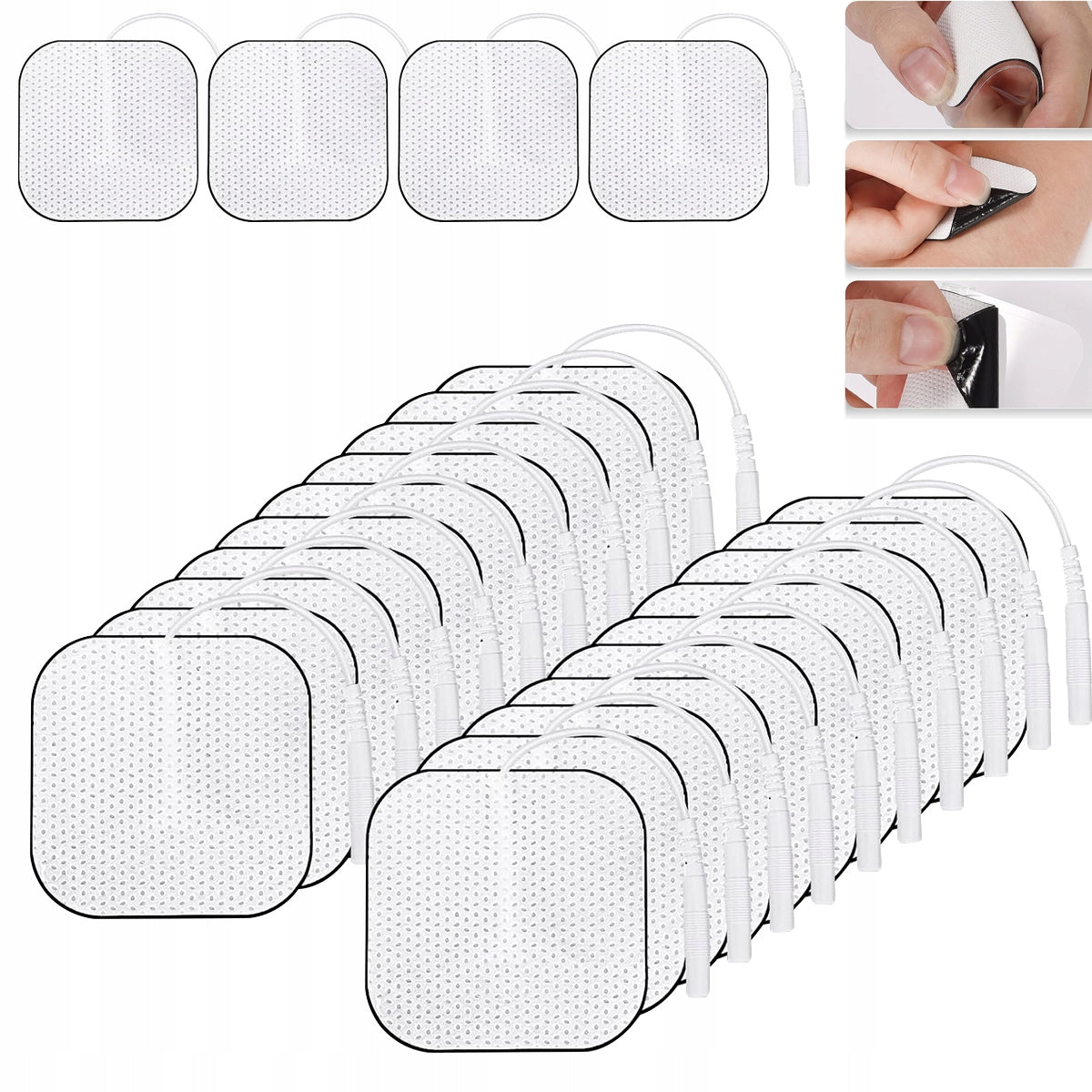 40pcs electrode pads 5 x 5cm self-adhesive electrodes Tens urza