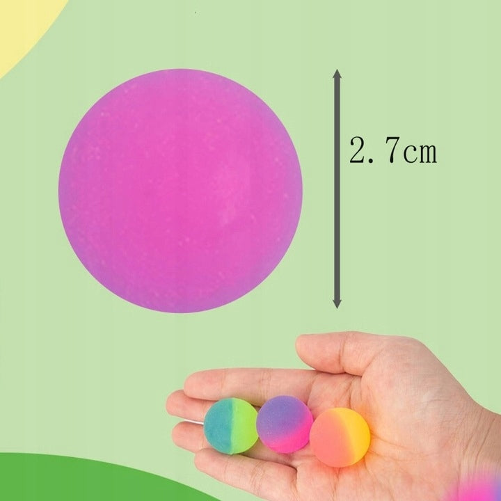 40x BALLS RUBBER BALLS JUMPING ANTI-STRESS MIX COLORFUL 27mm Packaging status original