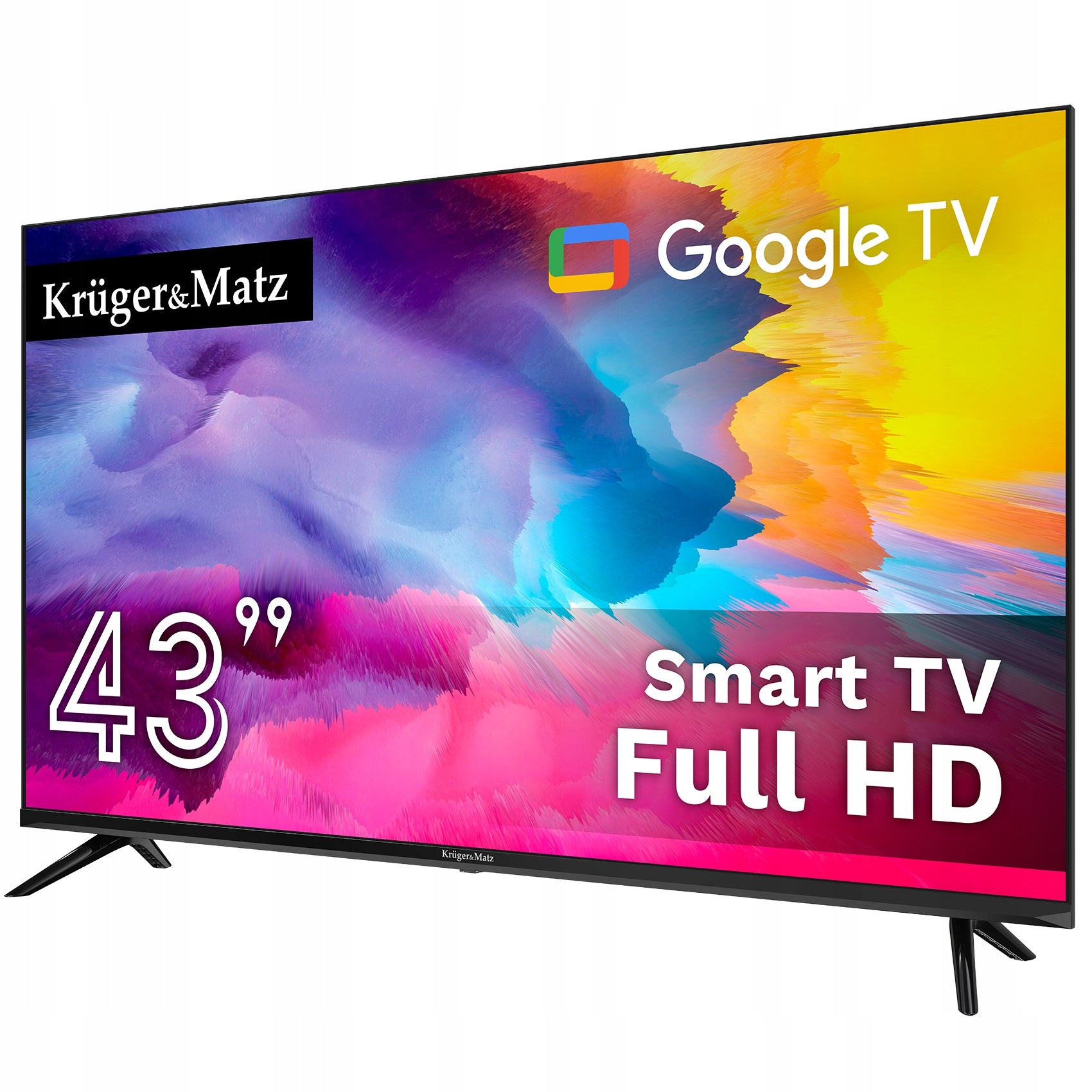 43" FHD Smart TV Google WiFi DVB-T2 H.265 HEVC Kruger&Matz