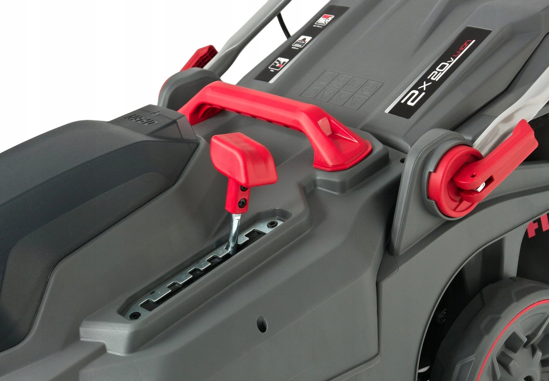 43 cm cordless mower with powerful 40V induction motor + charger Basket capacity 50 l