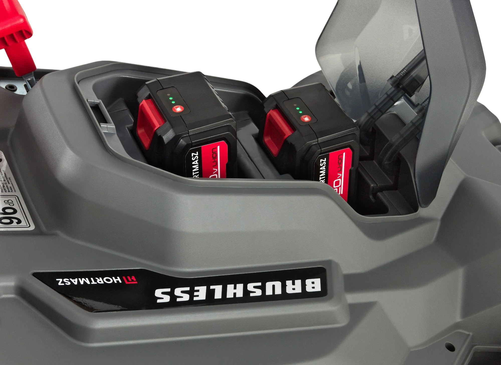 43 cm cordless mower with powerful 40V induction motor + charger Basket with a basket