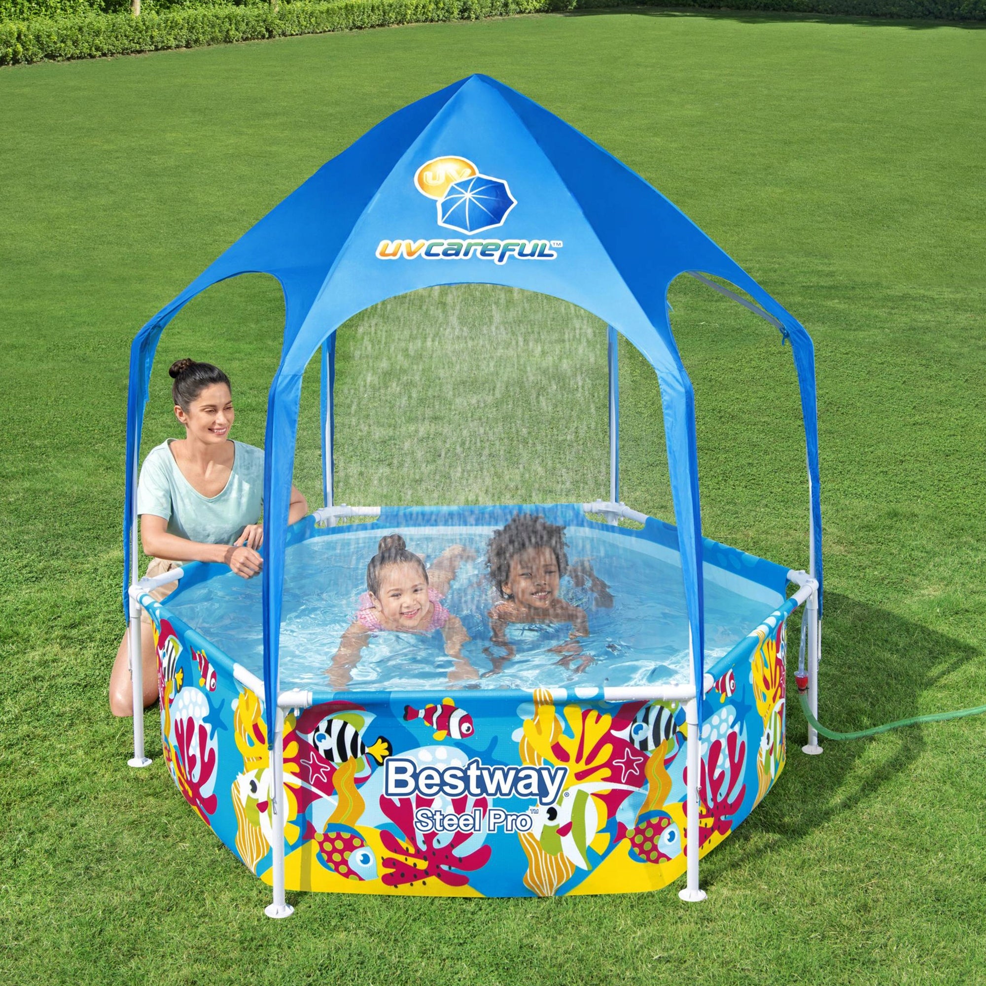 44687 Frame pool Steel Pro with visor 183 x 51 cm 930 l BESTWAY Brand Bestway