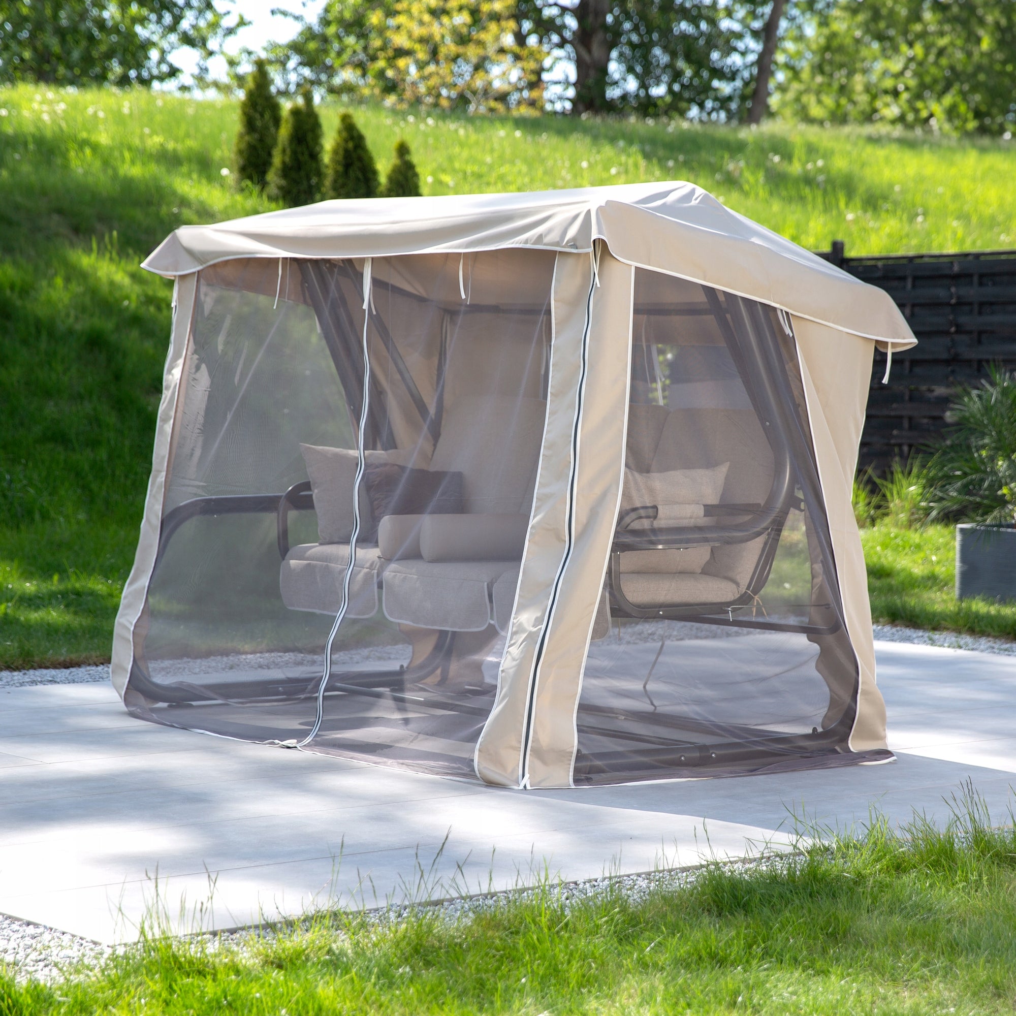 448544 Large garden swing with mosquito net Patio Venezia up to 400 kg! Manufacturer code 448544