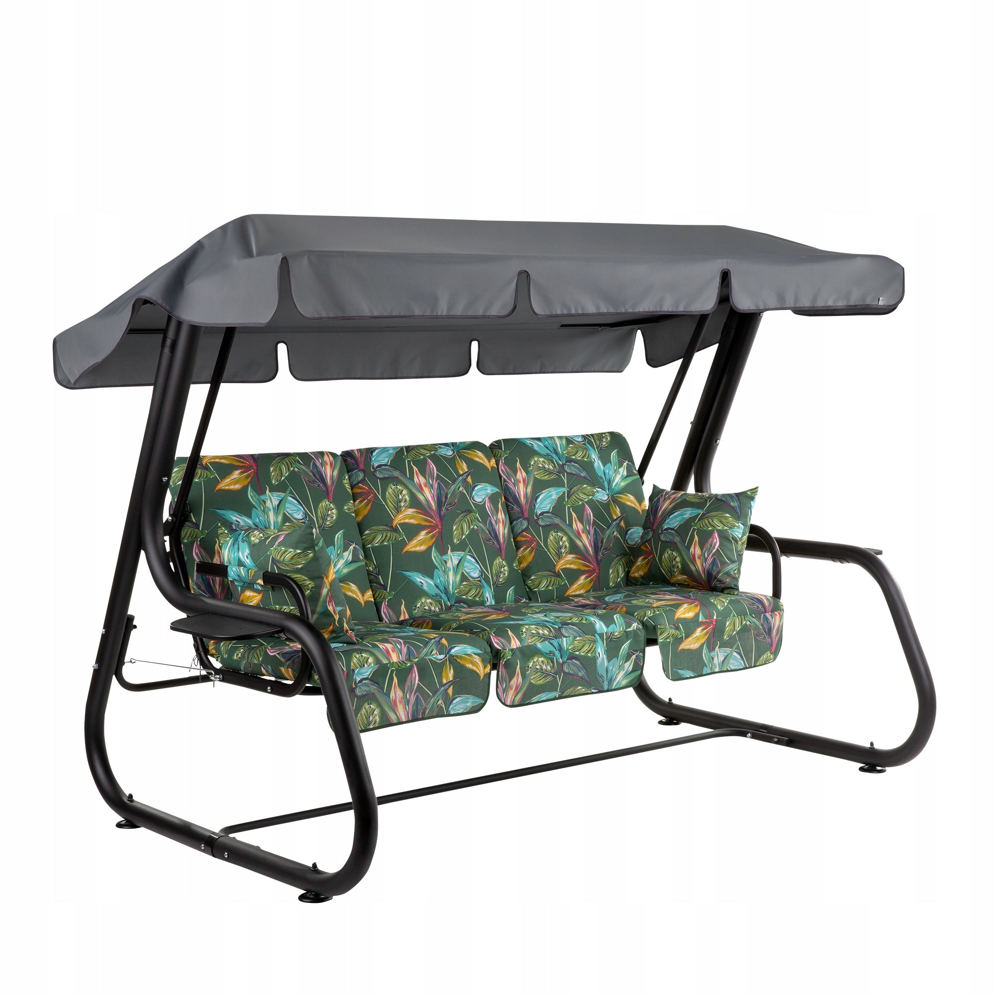448565 Freestanding Garden Swing Patio Rimini Black Edition Seat width 55 cm