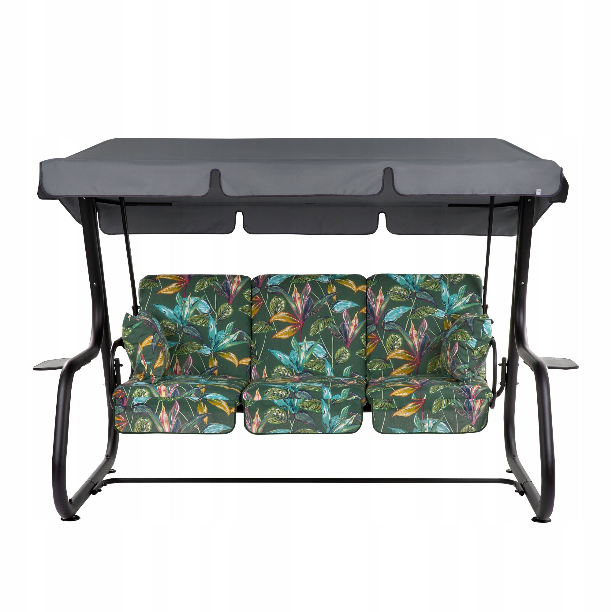 448565 Freestanding Garden Swing Patio Rimini Black Edition