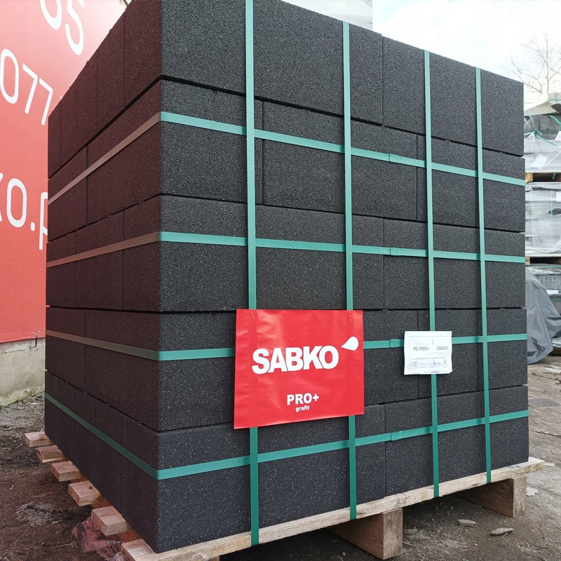 Tvoros blokas PRO+ 50x20x20 cm, grafito spalvos
