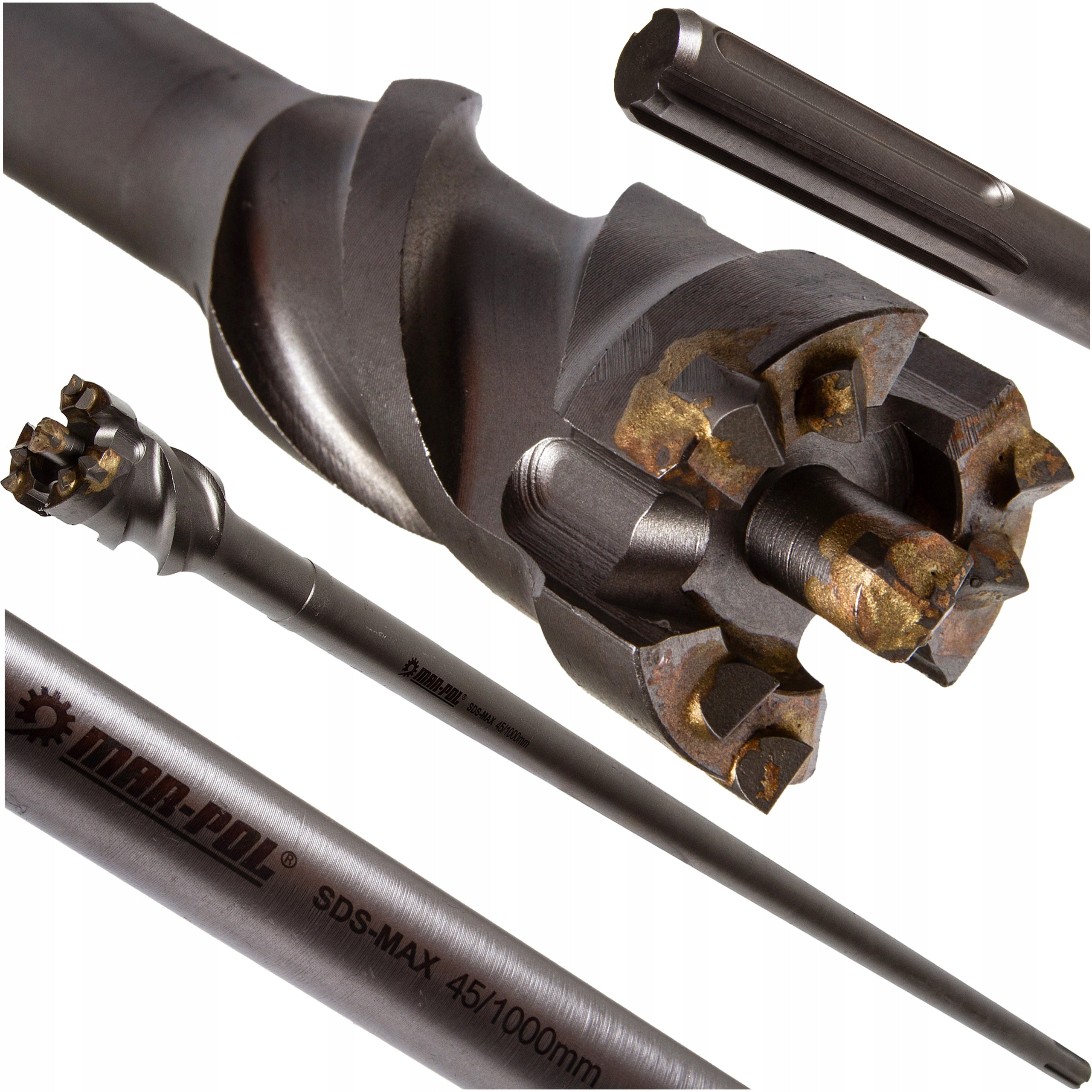 45/1000mm SDS MAX PUNCTURE DRILL BIT FOR PIPE PESZLI DRILLING