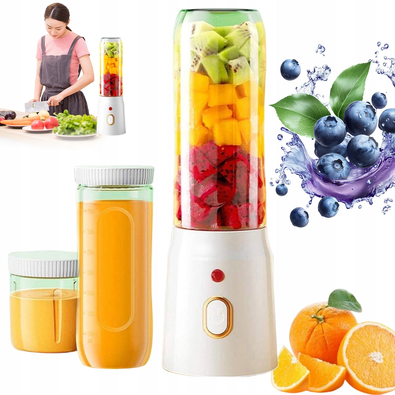 450ML USB PORTABLE ELECTRIC BLENDER FOR SMOOTHIE COCKTAILS AND JUICES