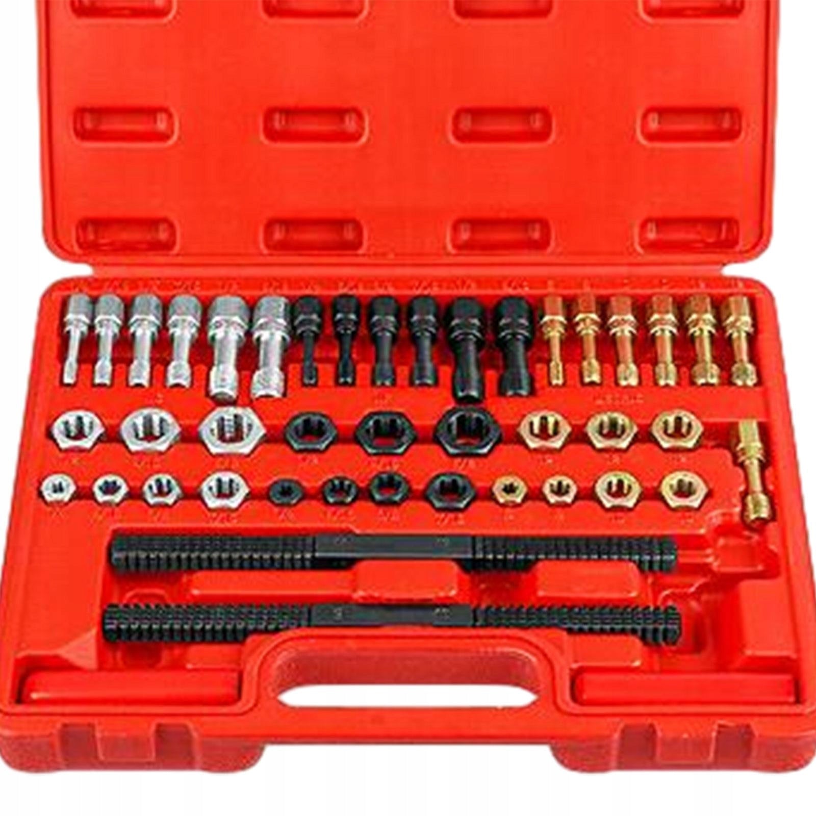 45Pcs Thread Repair Tool Set with Storage Box Rethreading Easy to Use for Packaging status original