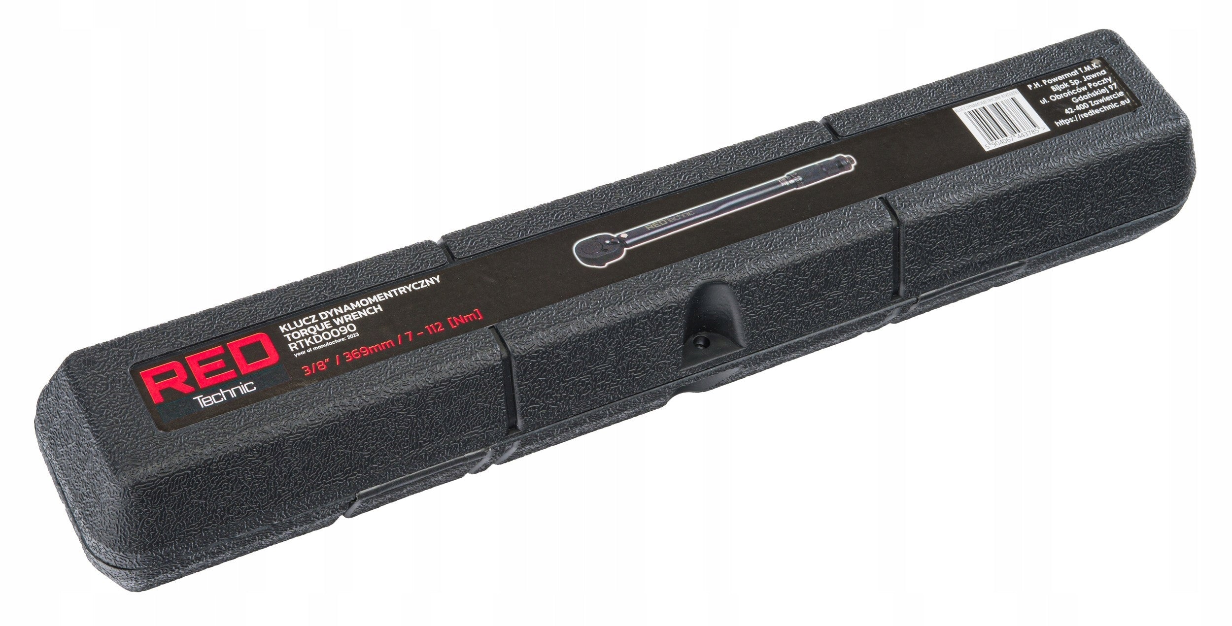 Raktas su momentmetriu ratams 3/8" 7–112 Nm, su fiksatoriumi, plieninis, chromuotas, 369 mm