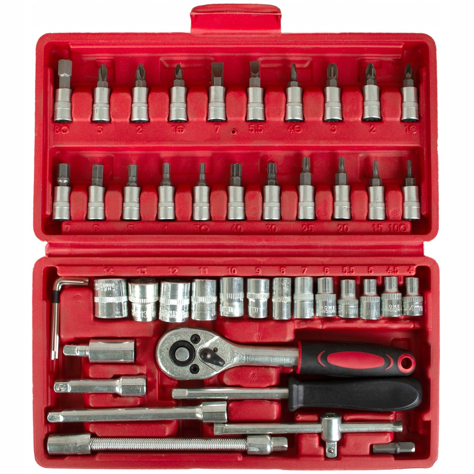 46-Piece Socket Wrench and Bit Set TORX