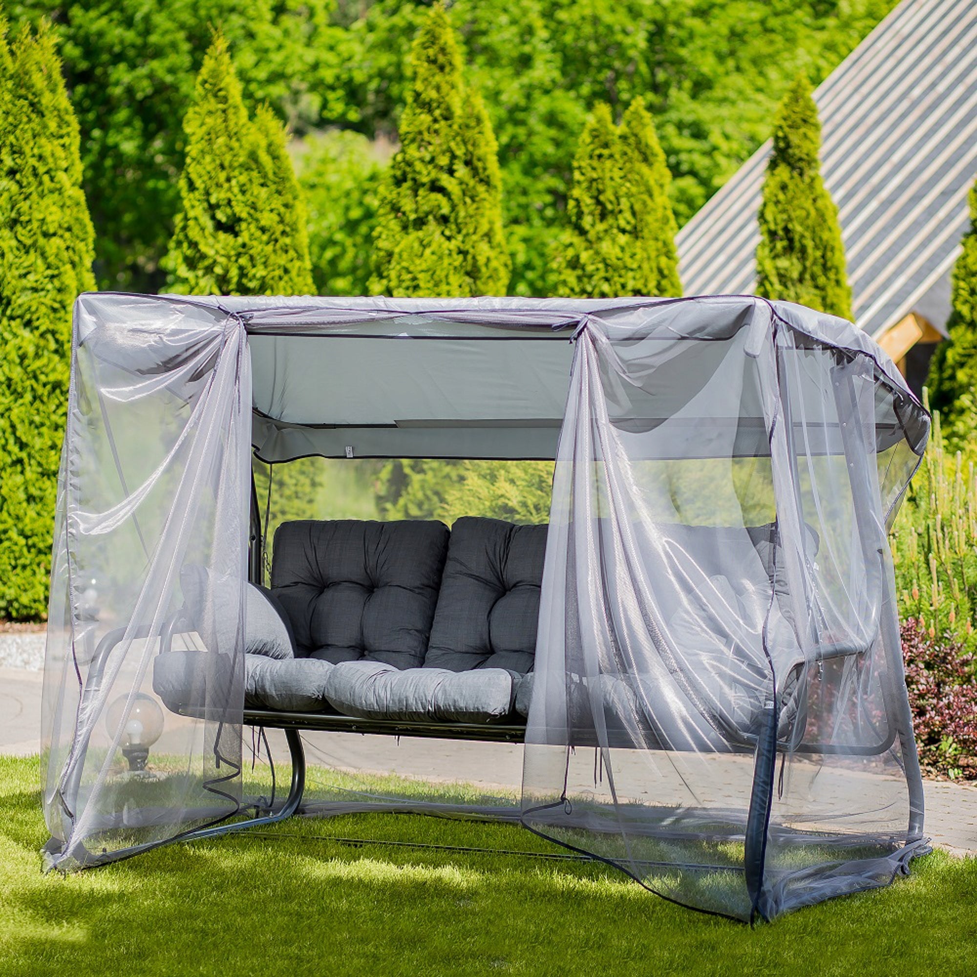 461873 4-SEATER GARDEN SWING WITH MOSQUITO NET PATIO CELEBES Manufacturer Patio
