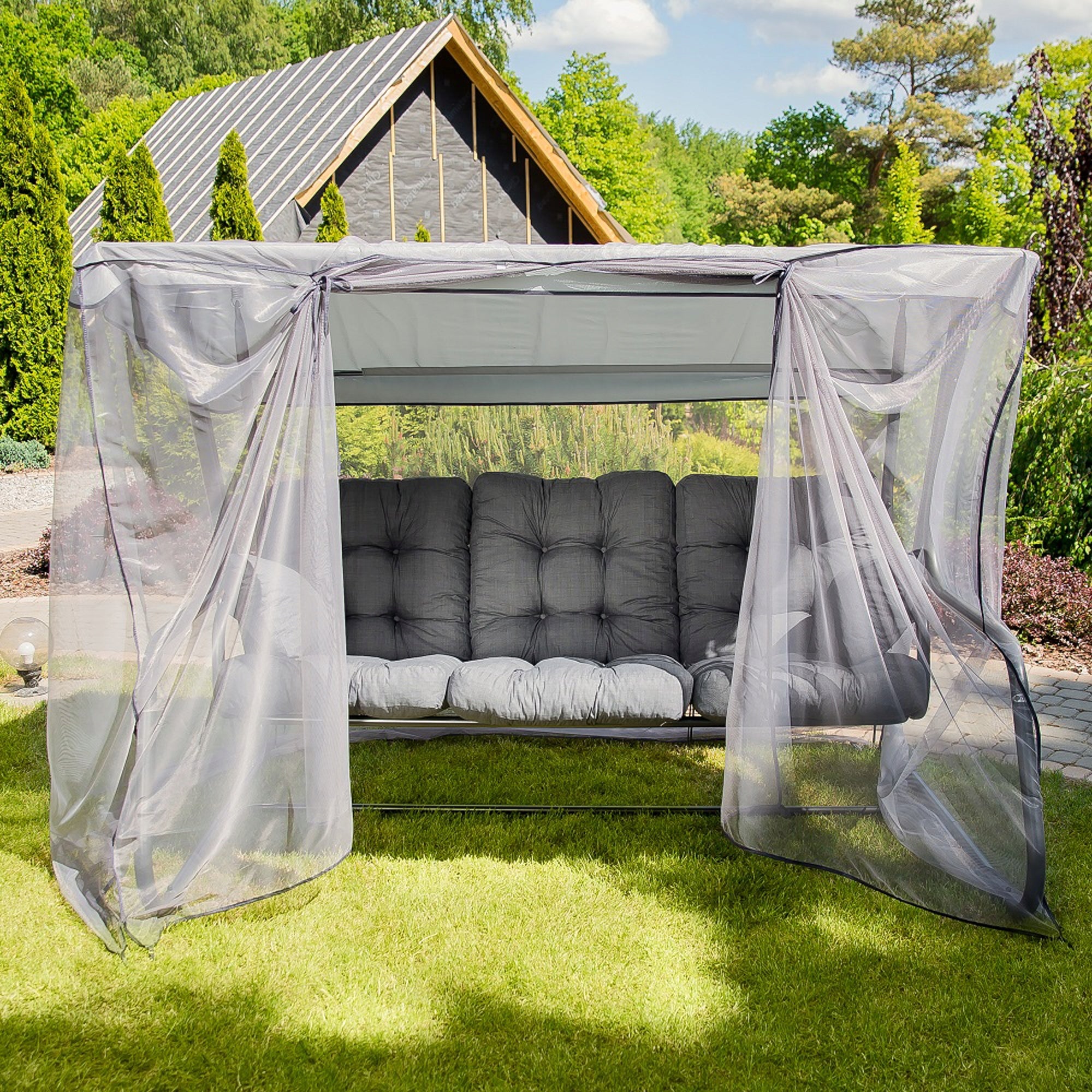 461873 4-SEATER GARDEN SWING WITH MOSQUITO NET PATIO CELEBES Manufacturer code 461873