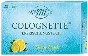 4711 ORIGINAL LEMON SCENTED WIPES 20 PCS