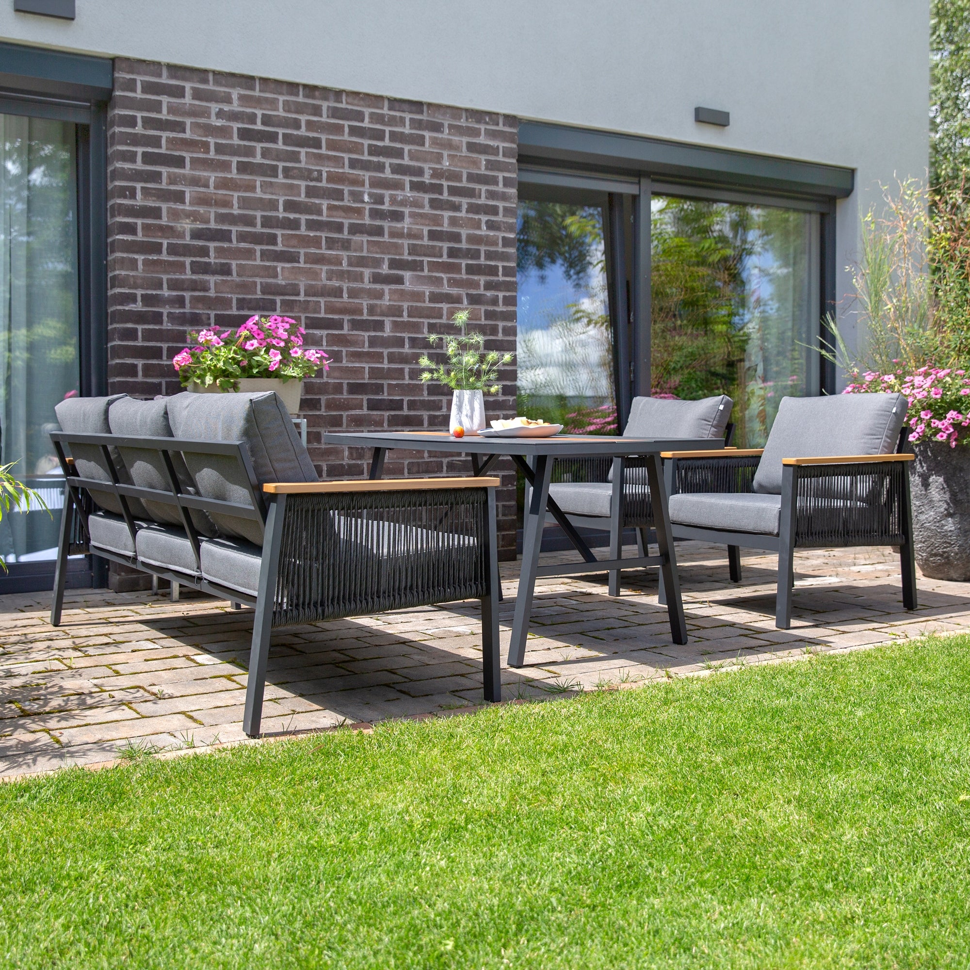 47535 Recreational steel garden furniture set Ada anthracite PATIO Manufacturer code 47535