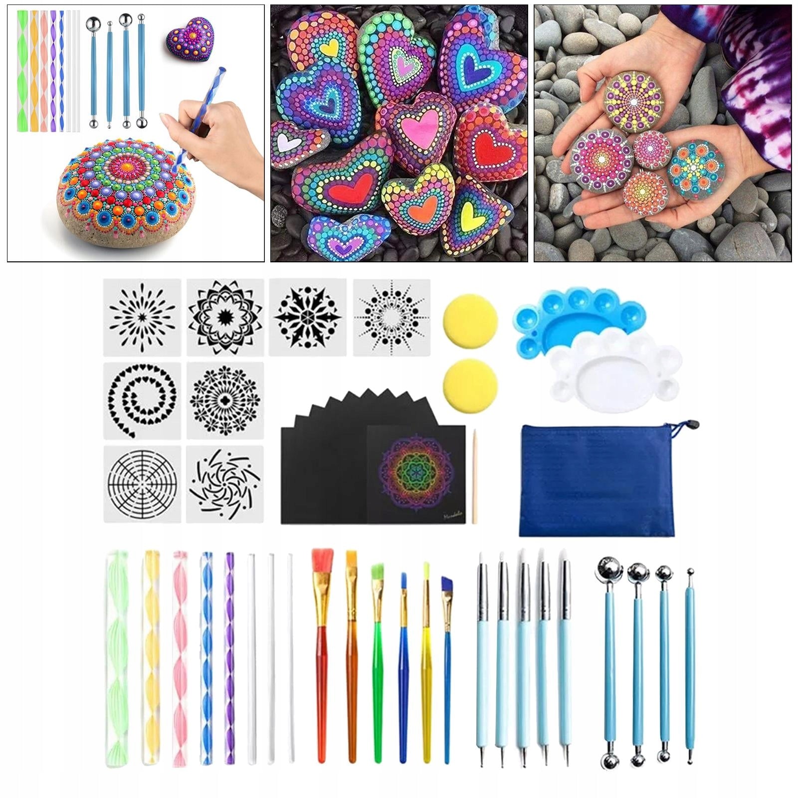 47pcs/set Mandala Dotting Tools Painting Templates Brand no brand