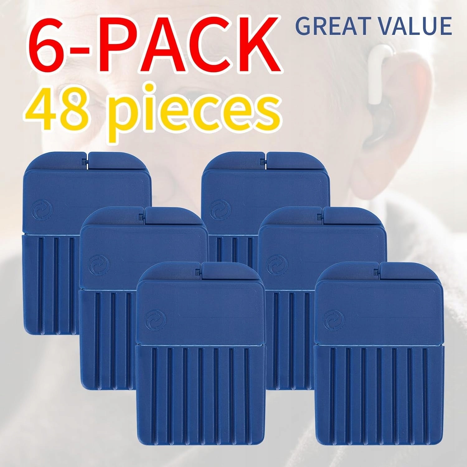 48 PCS HEARING AID FILTERS 1,5 MM ANTI-WAX