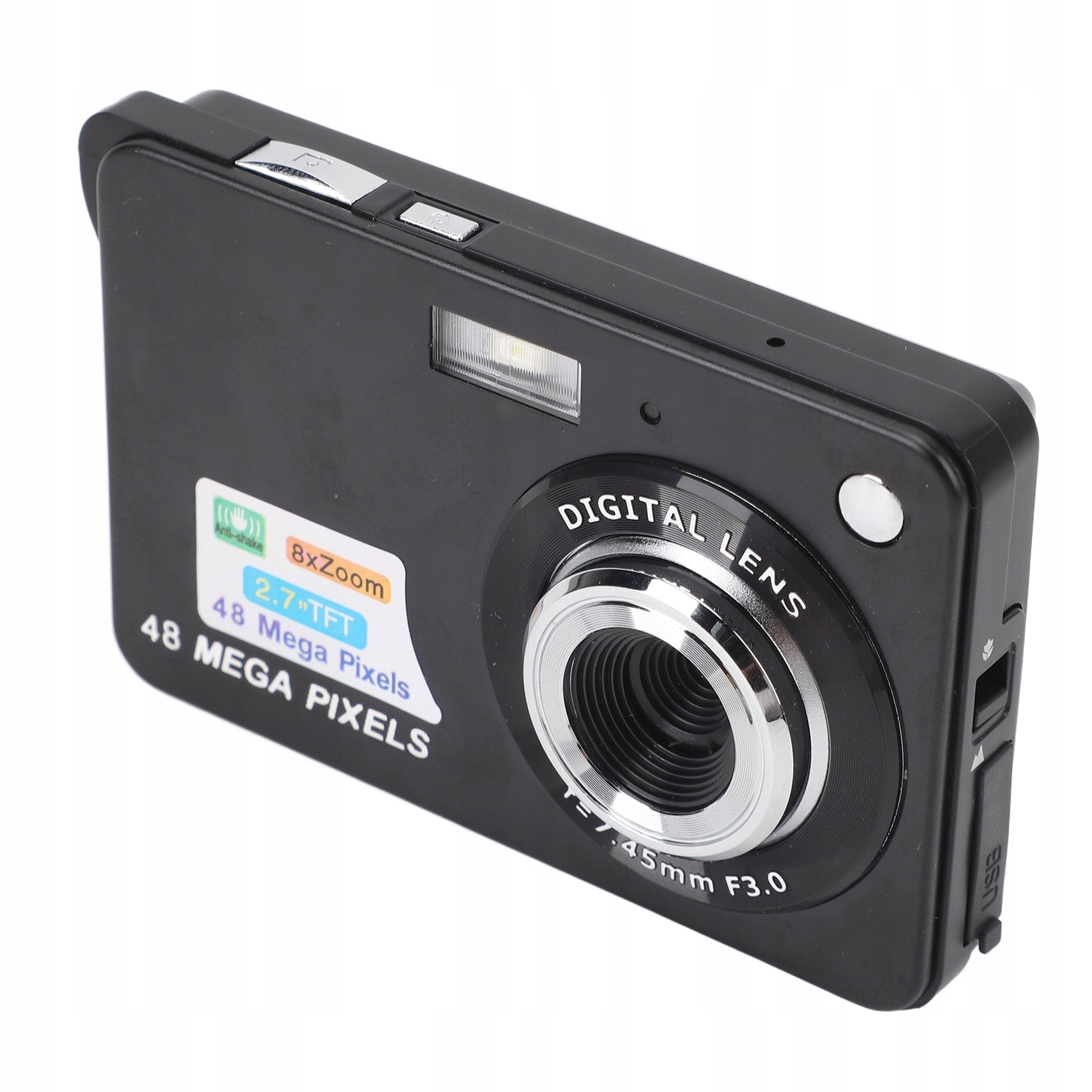 48MP 4K Digital Camera 8x Zoom Anti Shake 2,7 Inch NA Brand no brand