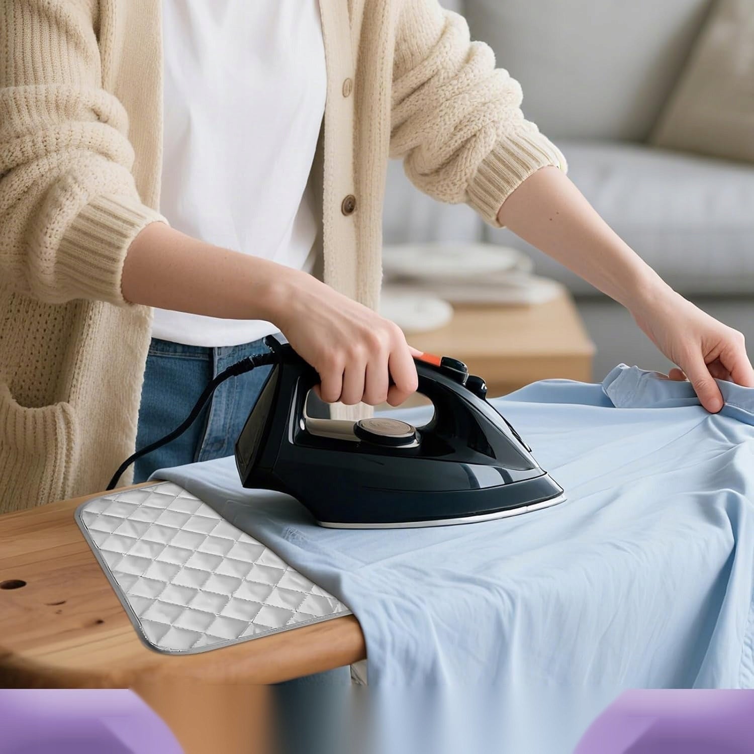 48X85CM TRAVEL FOLDING IRONING PAD FOR TABLE Kind Other