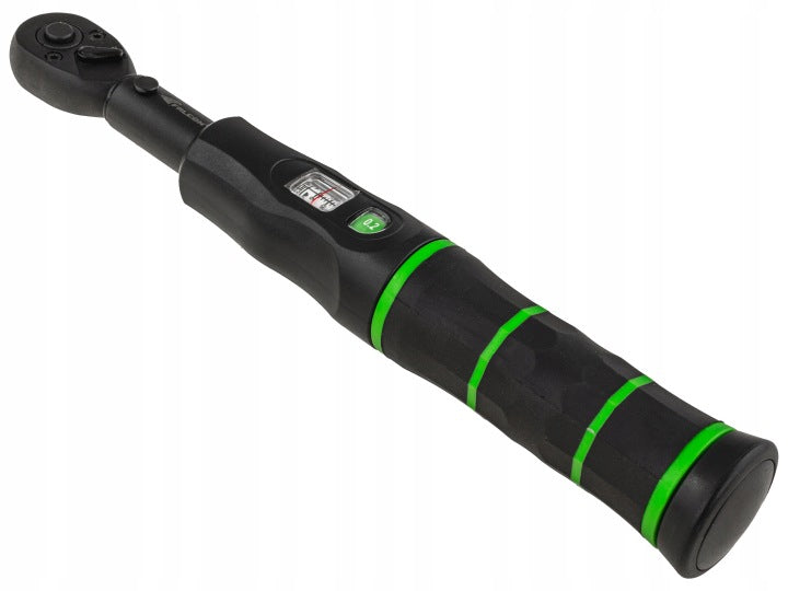 Raktas su momentiniu veržliarakčiu 1/4", 1–25 Nm, su fiksatoriumi, ISO 6789, CRV dėklas