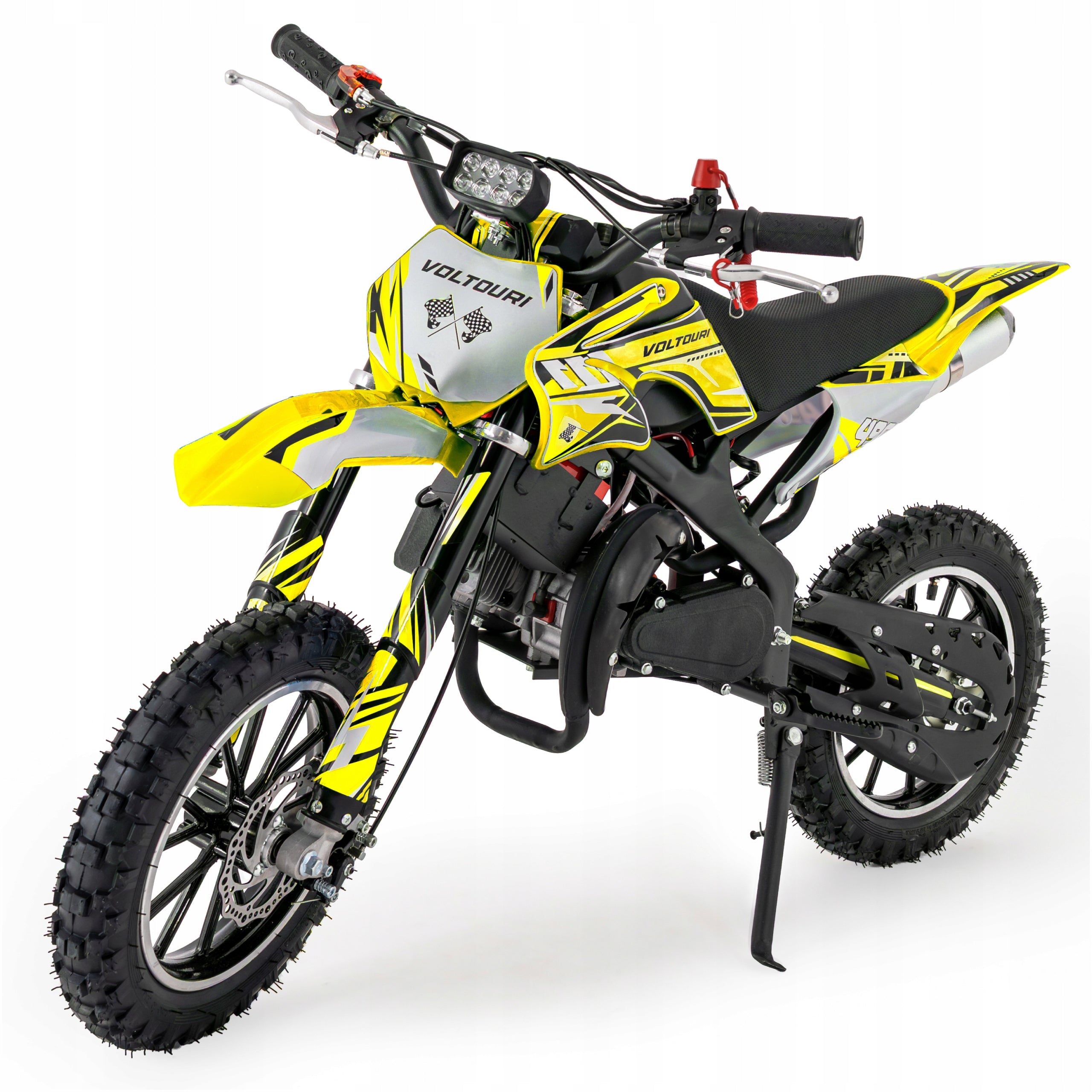 49CC cross internal combustion motorcycle for children e-start motor led 35km/h
