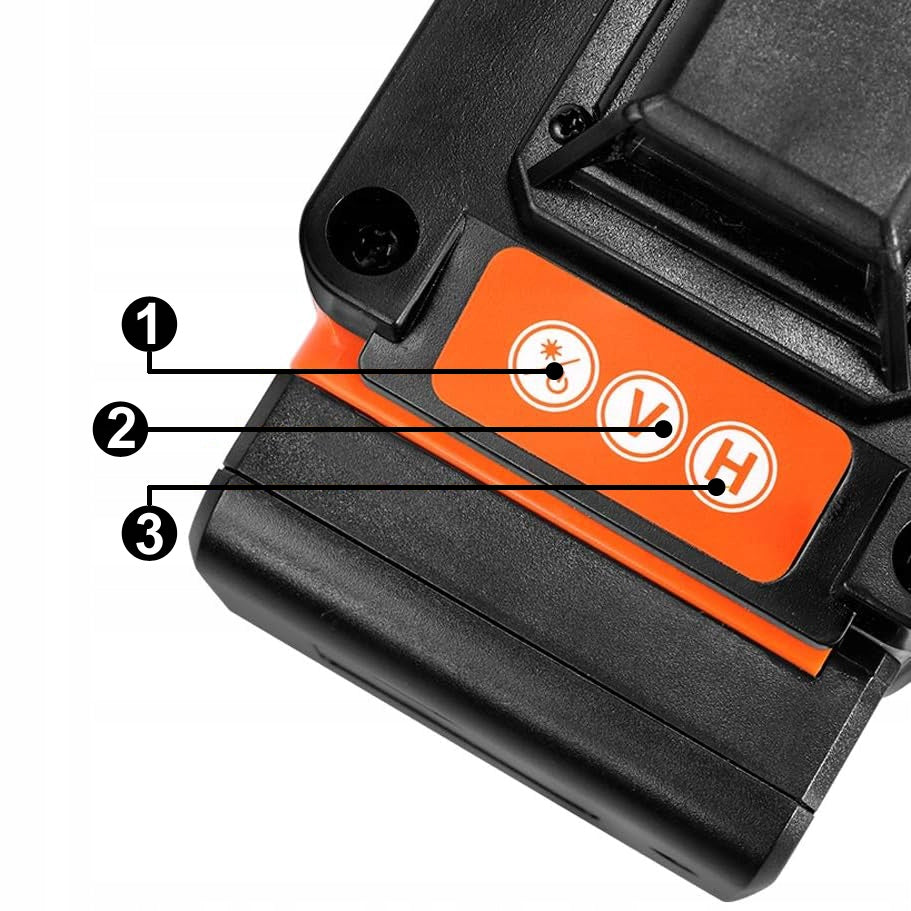 4D 16 LINE PLANE LASER LEVEL 360 CROSS LASER TRIPOD Power supply rechargeable battery