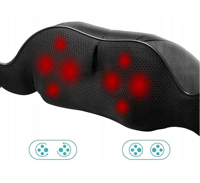 4D AERLANG SHIATSU NECK AND BACK MASSAGER WITH HEAT FOR HOME AND CAR (153) Manufacturer code AERLANG