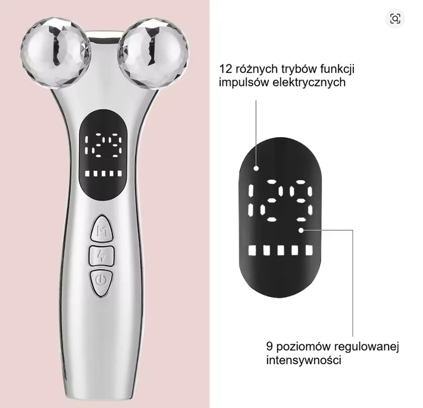 4D Body Massager Ball Face Massager Wireless With EMS LED Vibration Manufacturer code SOT10