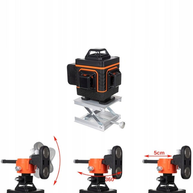 4D Level Laser Plane Cross Laser on 16 Lines 360° 2x AKU. Brand BIGSTREN